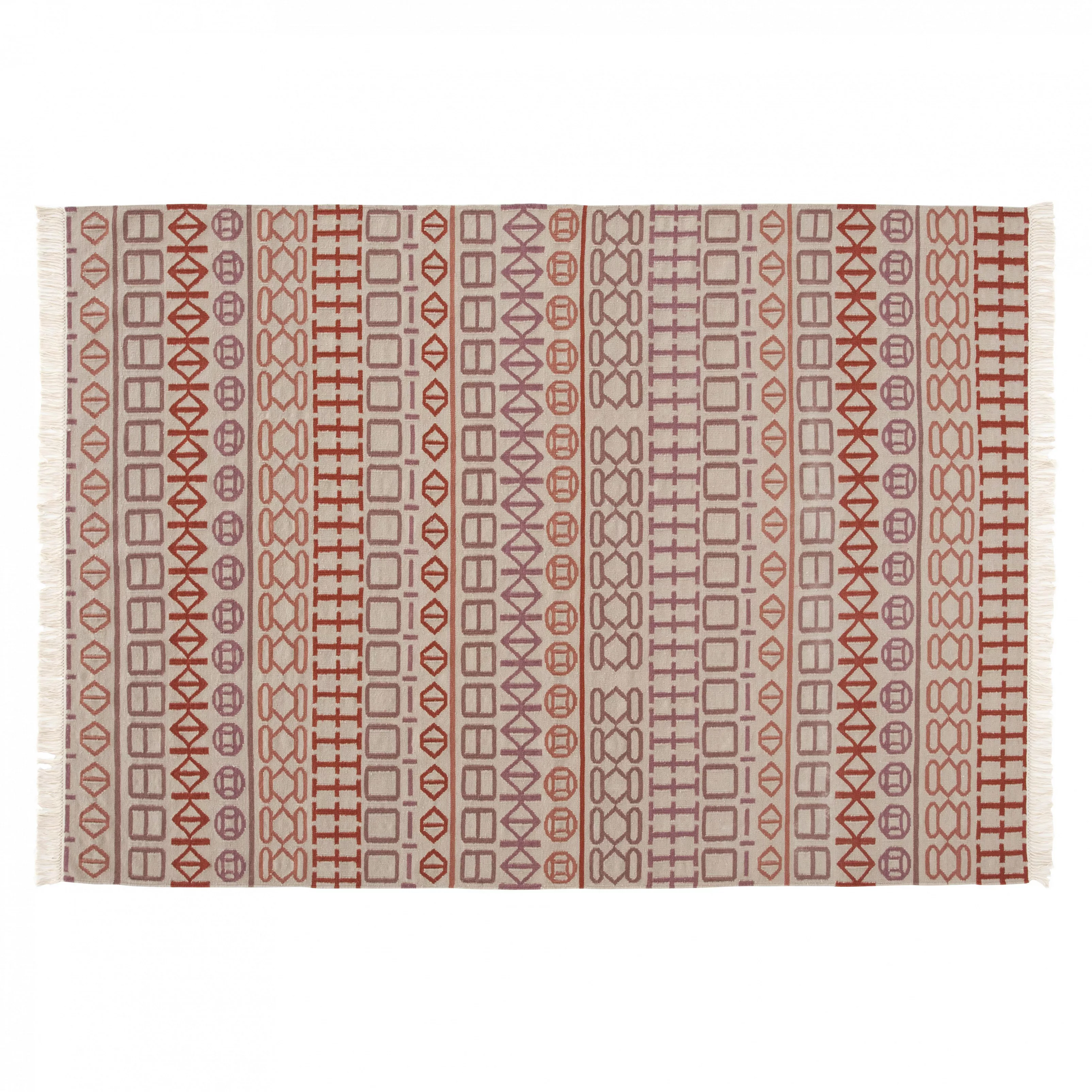 GAN - Kilim Naidu Teppich - weiß/rot/200x300cm günstig online kaufen