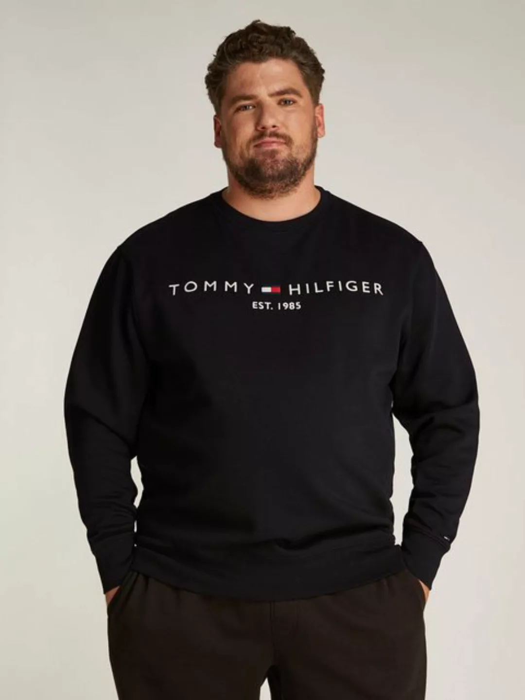 Tommy Hilfiger Big & Tall Sweatshirt BT-TOMMY LOGO SWEATSHIRT-B in Großen G günstig online kaufen