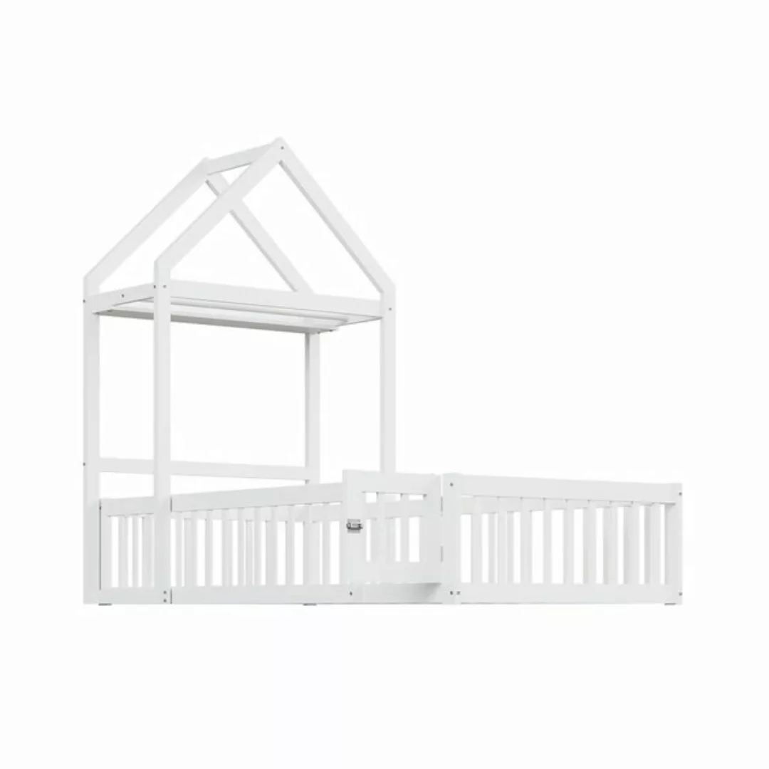 XDeer Jugendbett Kinderbett 90 x 200, Kinderbettgestell aus Massivholz mit, günstig online kaufen