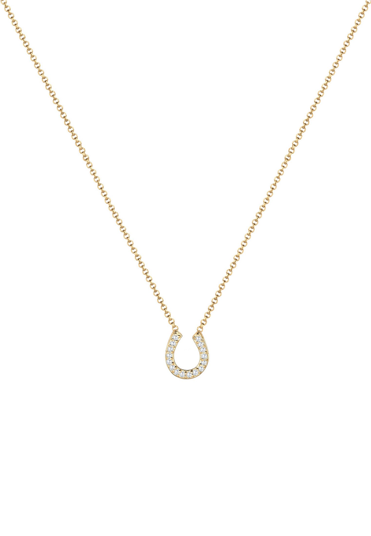 Elli Kette mit Anhänger Hufeisen Glück günstig online kaufen