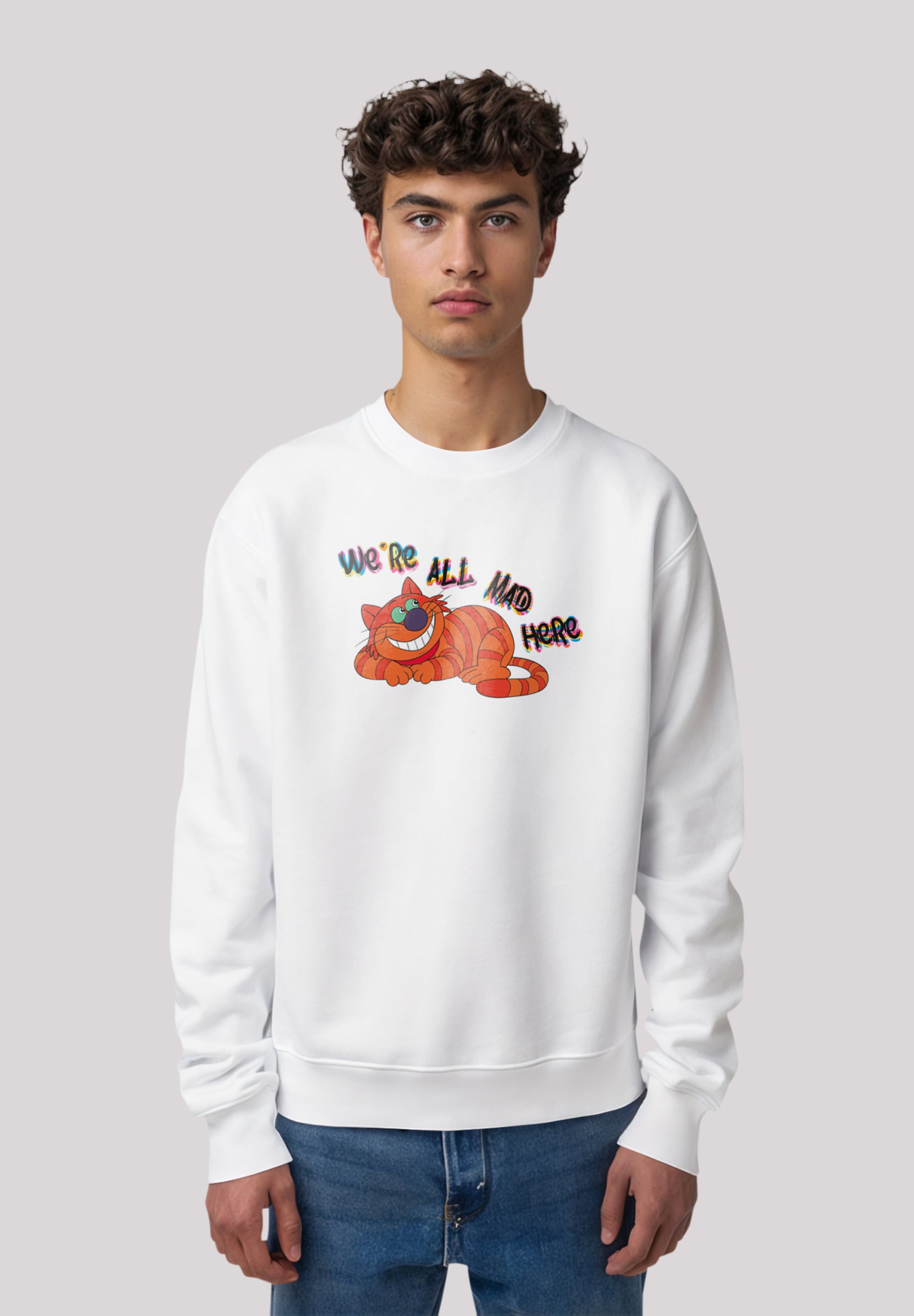 F4NT4STIC Sweatshirt "Alice Im Wunderland Mad Here", Premium Qualität günstig online kaufen