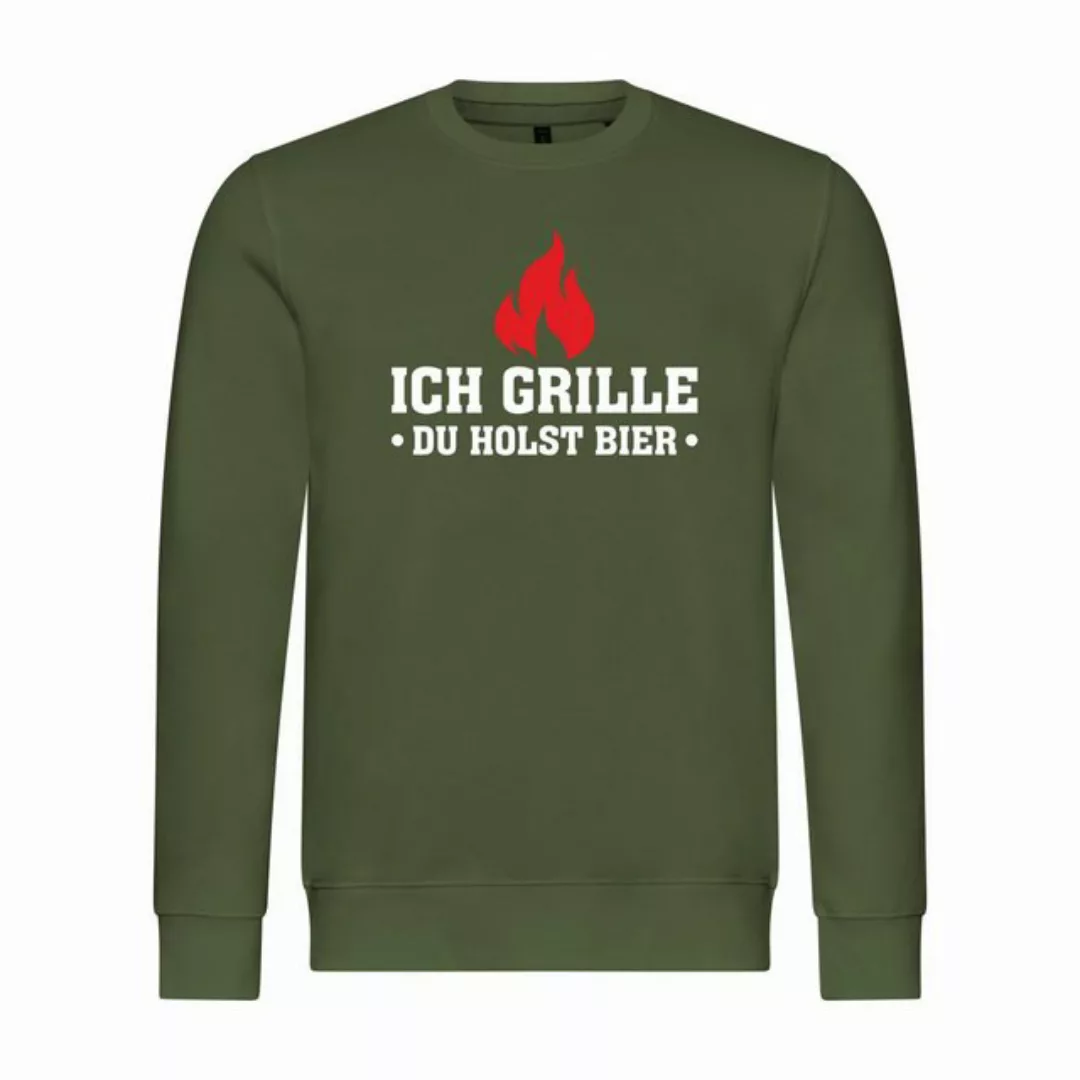 deinshirt Rundhalspullover Herren Pullover Ich grille du holst Bier Mit Pri günstig online kaufen