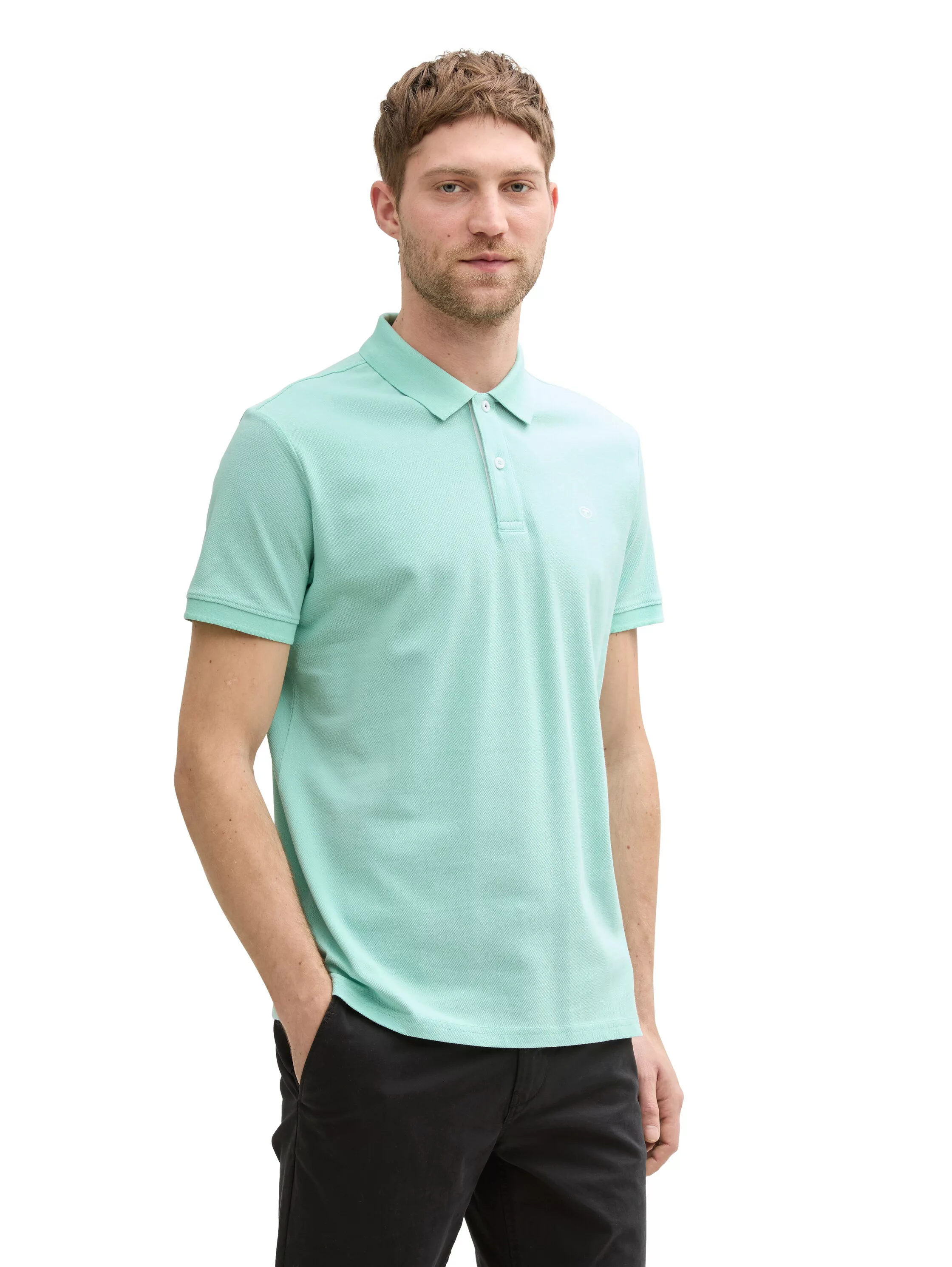 TOM TAILOR Poloshirt mit farblich hervorgehobener günstig online kaufen