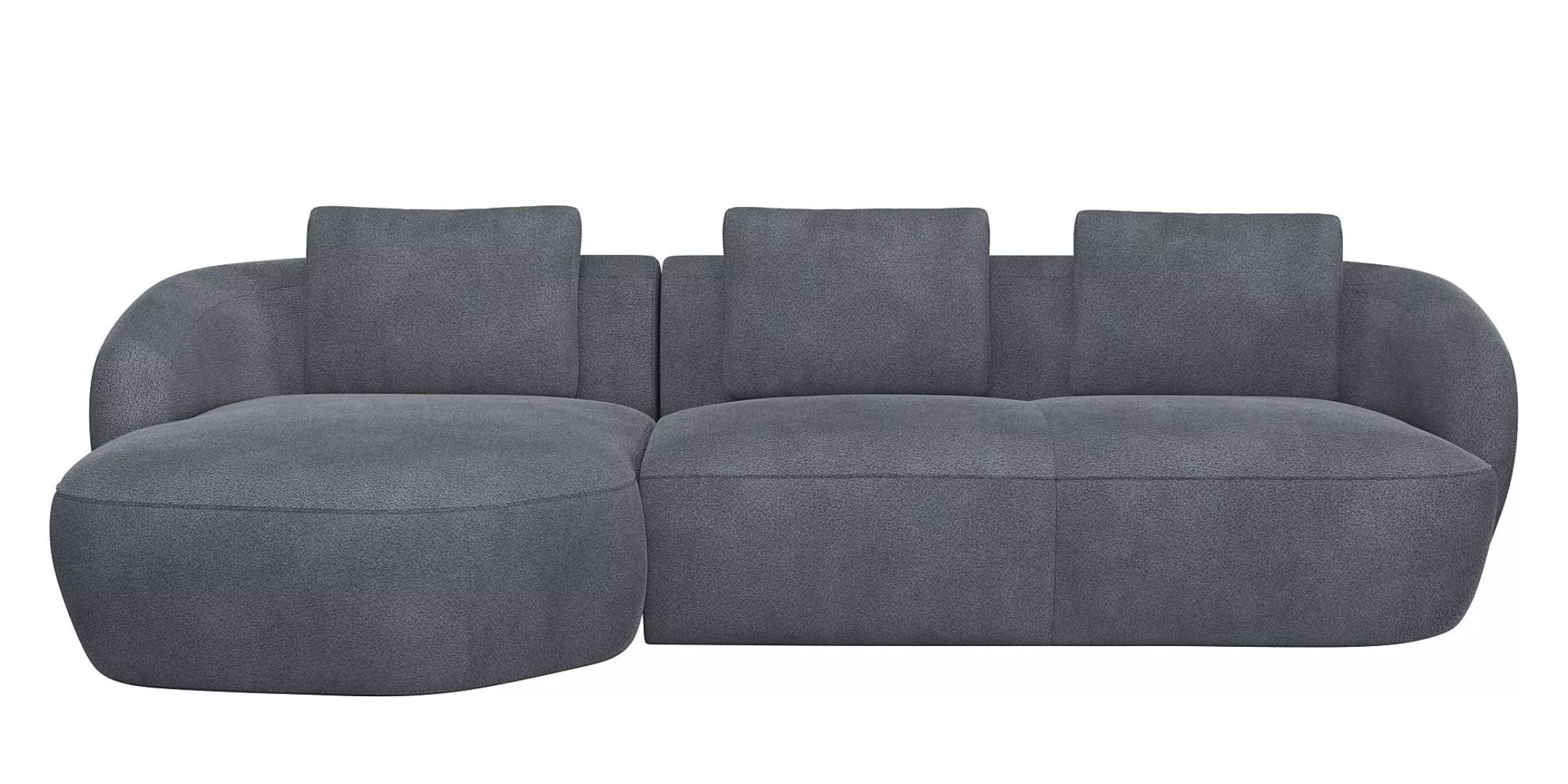 FLEXLUX Wohnlandschaft »Torino, rund, L-Form, Sofa-Ecke mit Recamiere, Long günstig online kaufen