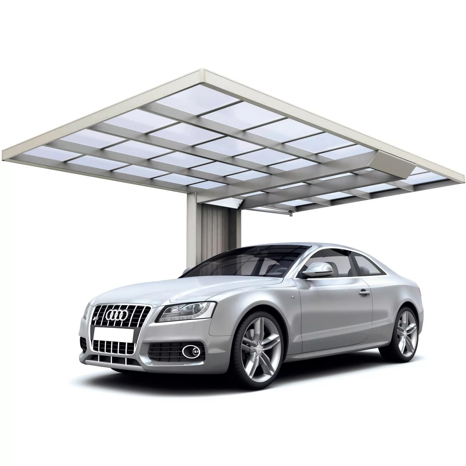 Ximax Alu Carport Neo Typ 3150 Typ 90 Edelstahl-Look 308 x 495cm Sonderfert günstig online kaufen