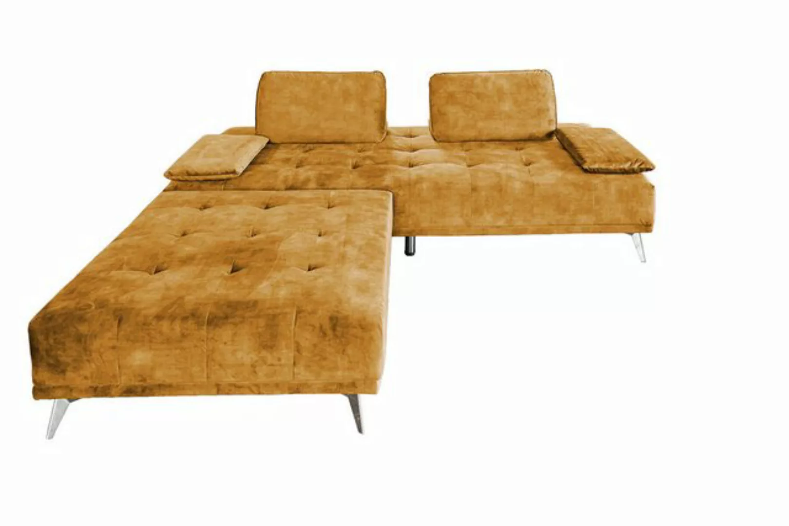 KAWOLA Schlafsofa WIOLO, Sofa Daybed Stoff mit o. ohne Hocker versch. Farbe günstig online kaufen