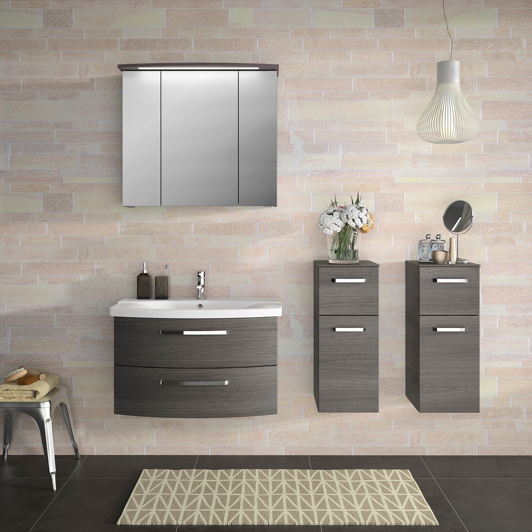 Saphir Badezimmerspiegelschrank "Serie 4010 Badezimmer-Spiegelschrank inkl. günstig online kaufen