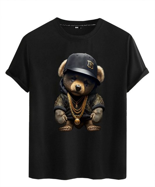 RMK T-Shirt Herren Shirt Sommer Teddybär Bär Bear aus Baumwolle günstig online kaufen