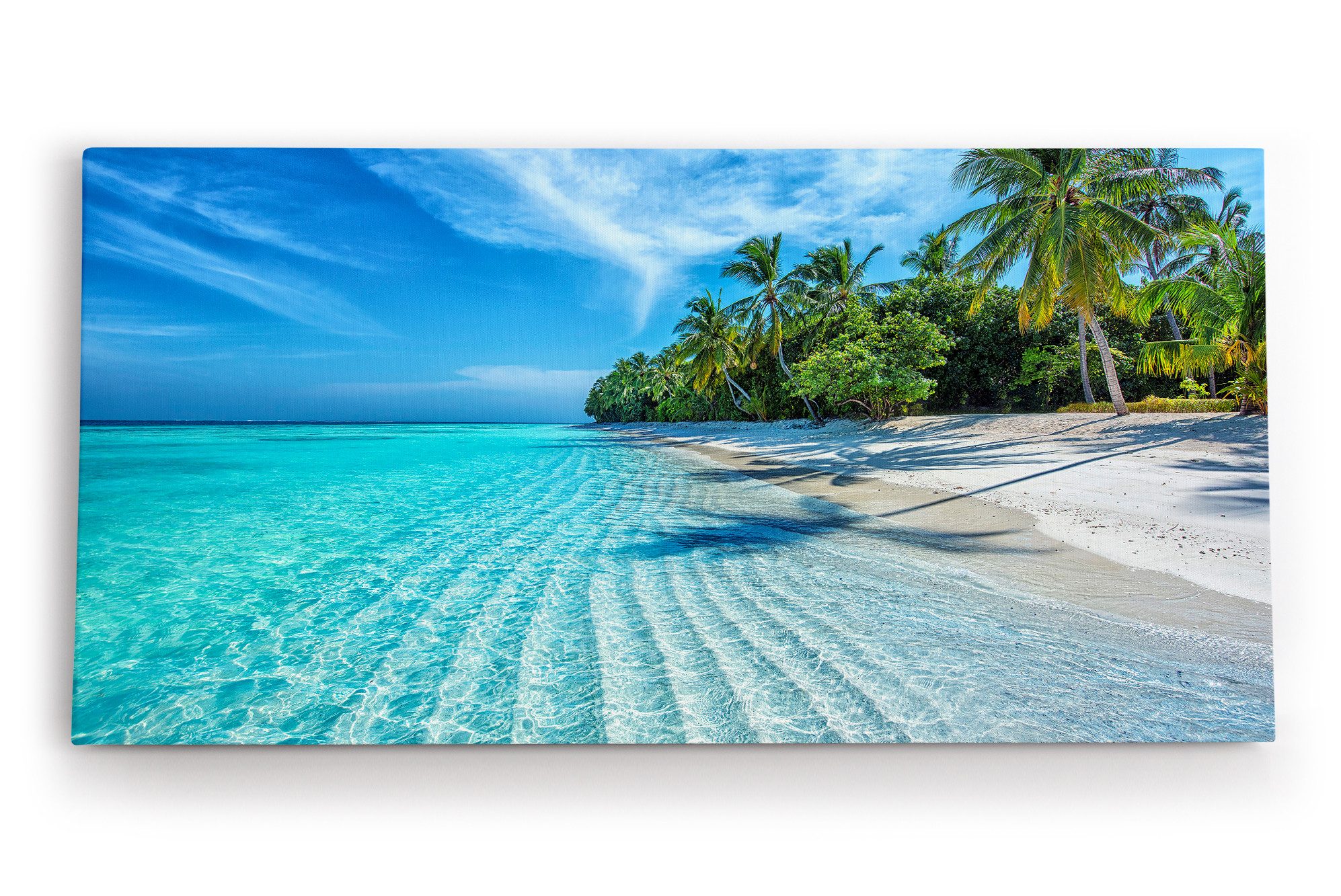 möbel-direkt.de Leinwandbild Karibik Insel Südseeparadies Palmen günstig online kaufen