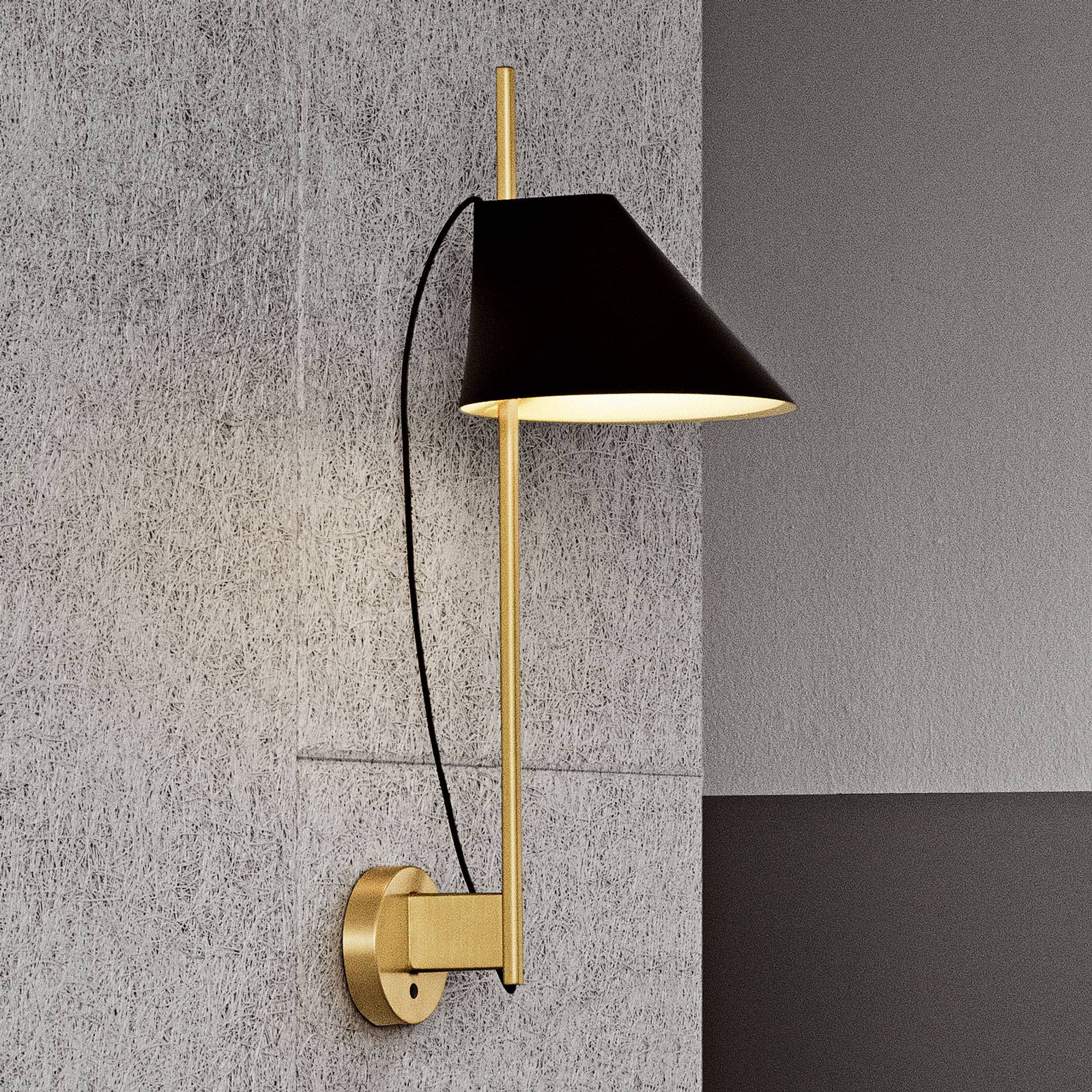 Louis Poulsen Marmor-Wandlampe Yuh Brass, schwarz günstig online kaufen