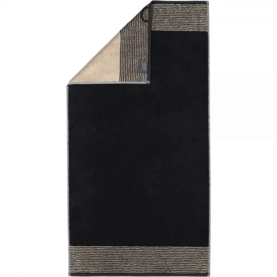 Cawö Handtücher Luxury Home Two-Tone 590 - Farbe: schwarz - 93 - Handtuch 5 günstig online kaufen
