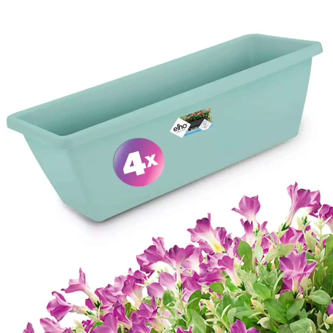 Blumenkasten Barcelona 4er-Set Mint 40x16x19cm günstig online kaufen