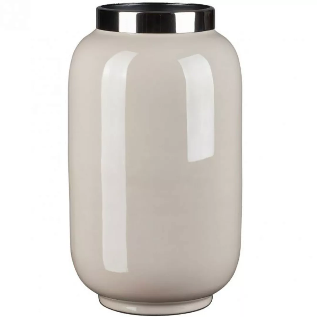 Saigon Vase S, sandstone/silberfarben, günstig online kaufen