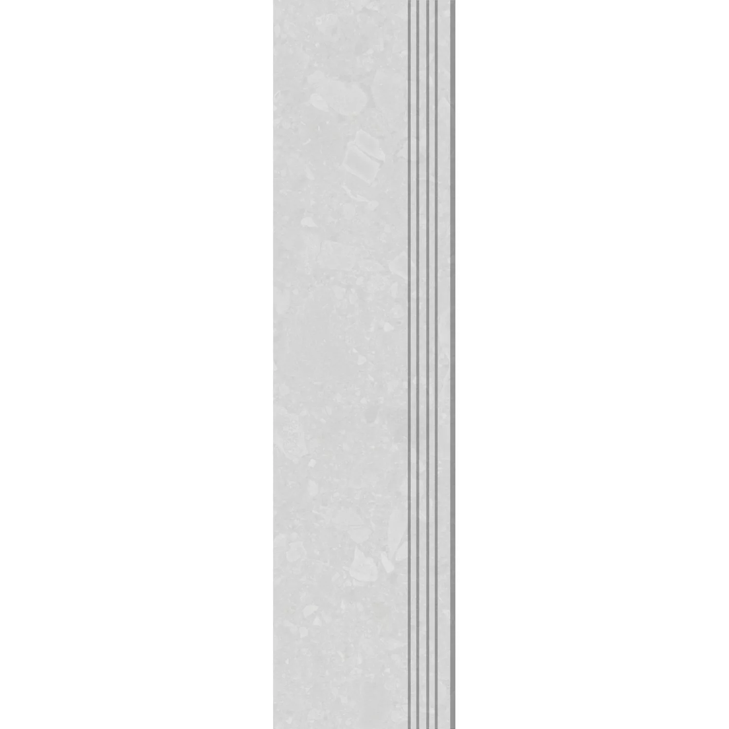 Trittstufe Riverstone Feinsteinzeug Glasiert Weiß Matt 30 cm x 120 cm günstig online kaufen