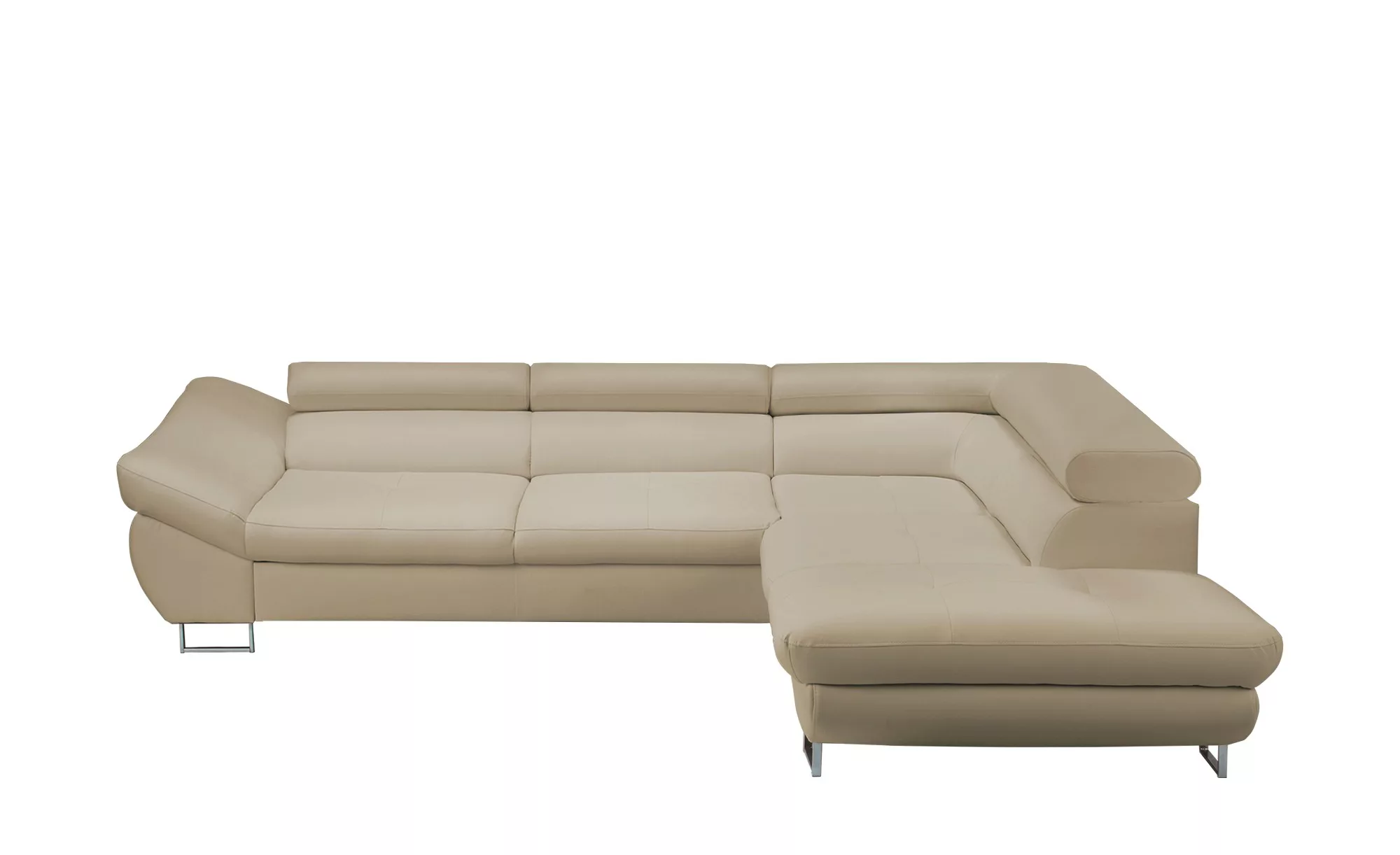 switch Ecksofa aus Kunstleder Fabio ¦ beige ¦ Maße (cm): B: 280 H: 69 T: 23 günstig online kaufen