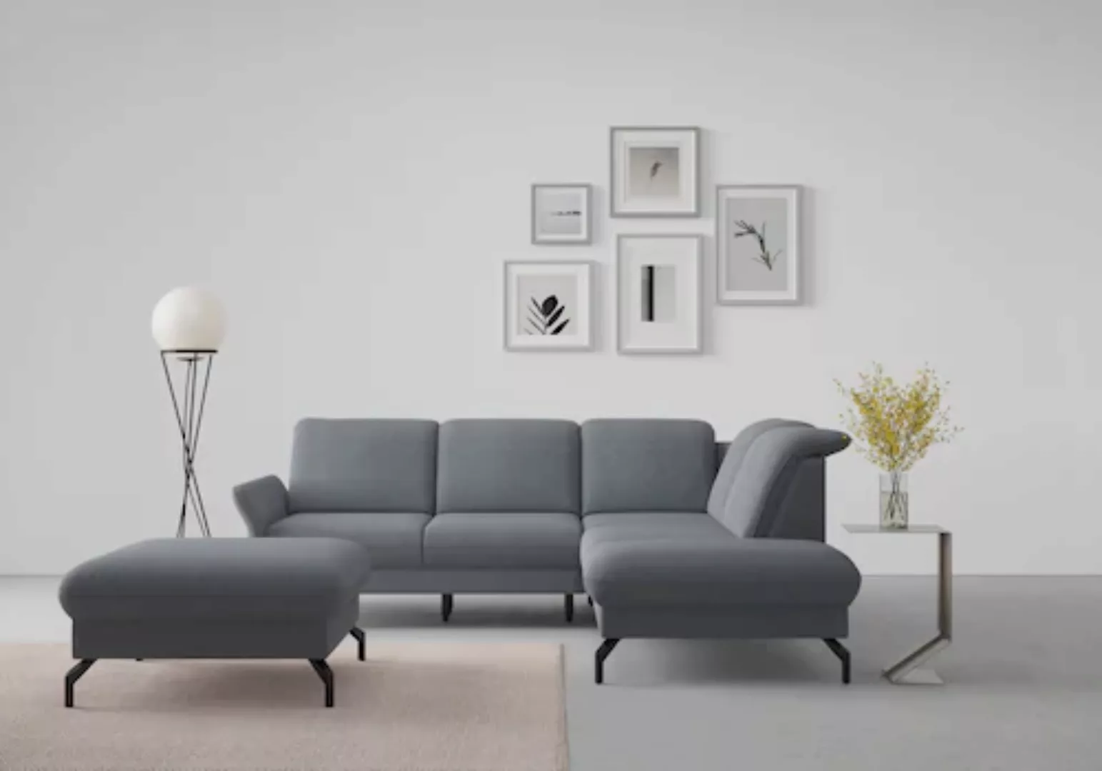 sit&more Ecksofa »Fashion L-Form«, wahlweise mit Kopfteilverstellung und Vo günstig online kaufen