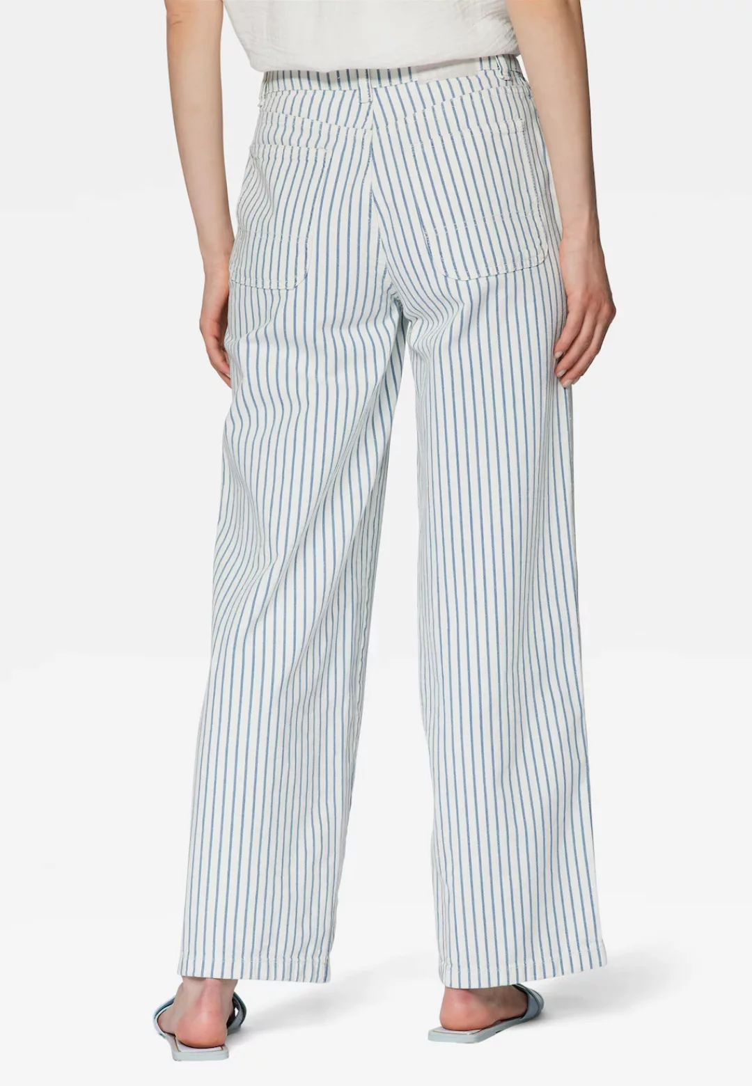 Mavi Stoffhose "WHITE STRIPED WOVEN PANTS", Maviterranean Hose günstig online kaufen