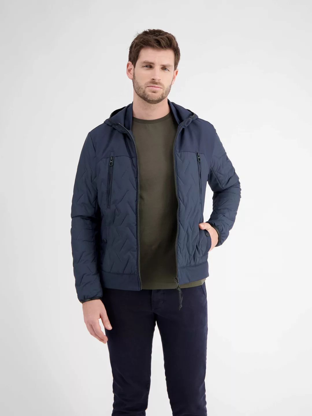 LERROS Steppjacke "LERROS Herren Steppjacke mit Kapuze", mit Kapuze, Wasser günstig online kaufen