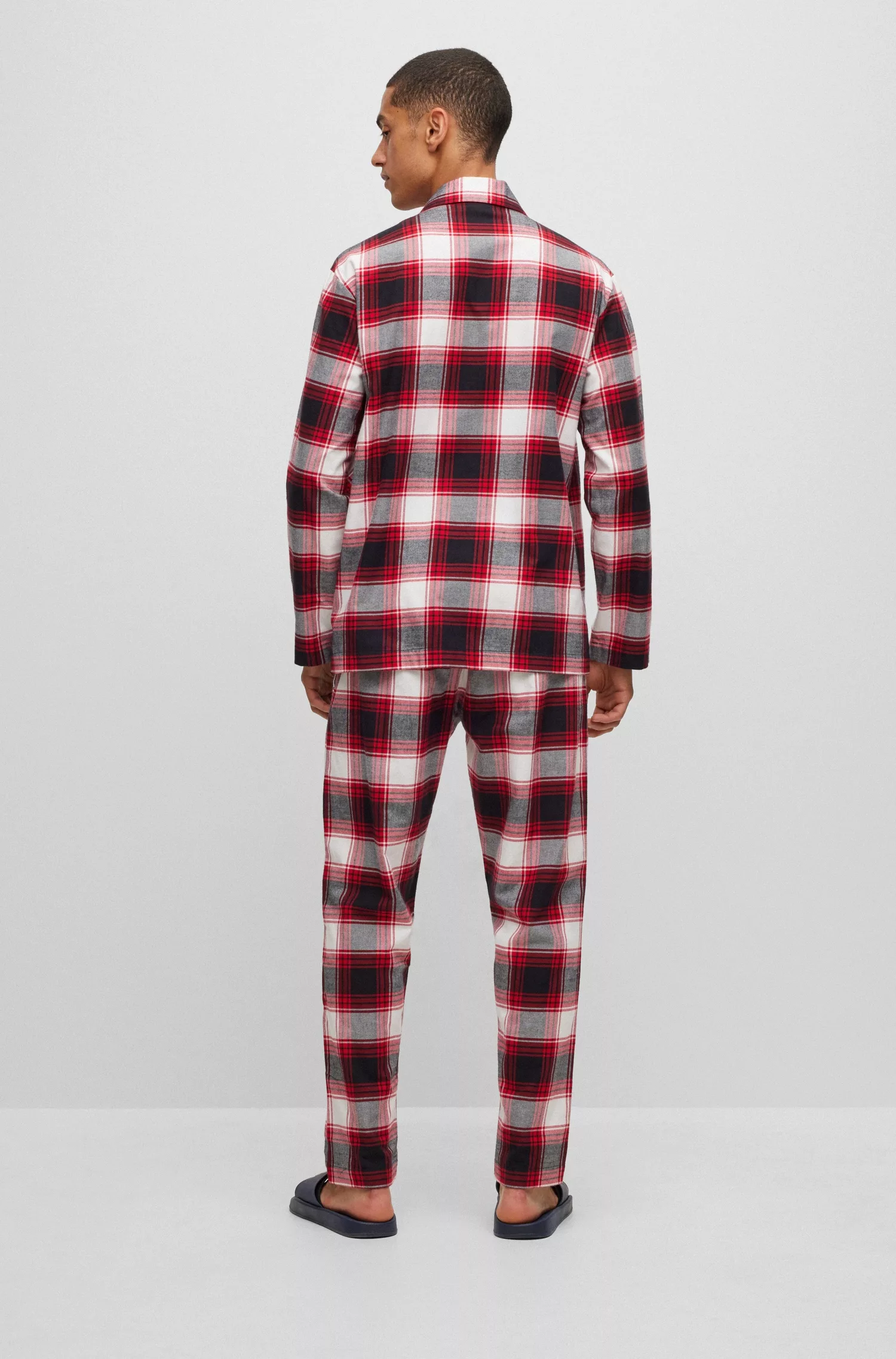 HUGO Underwear Schlafanzug "Soft Check Pyjama", (2 tlg.) günstig online kaufen