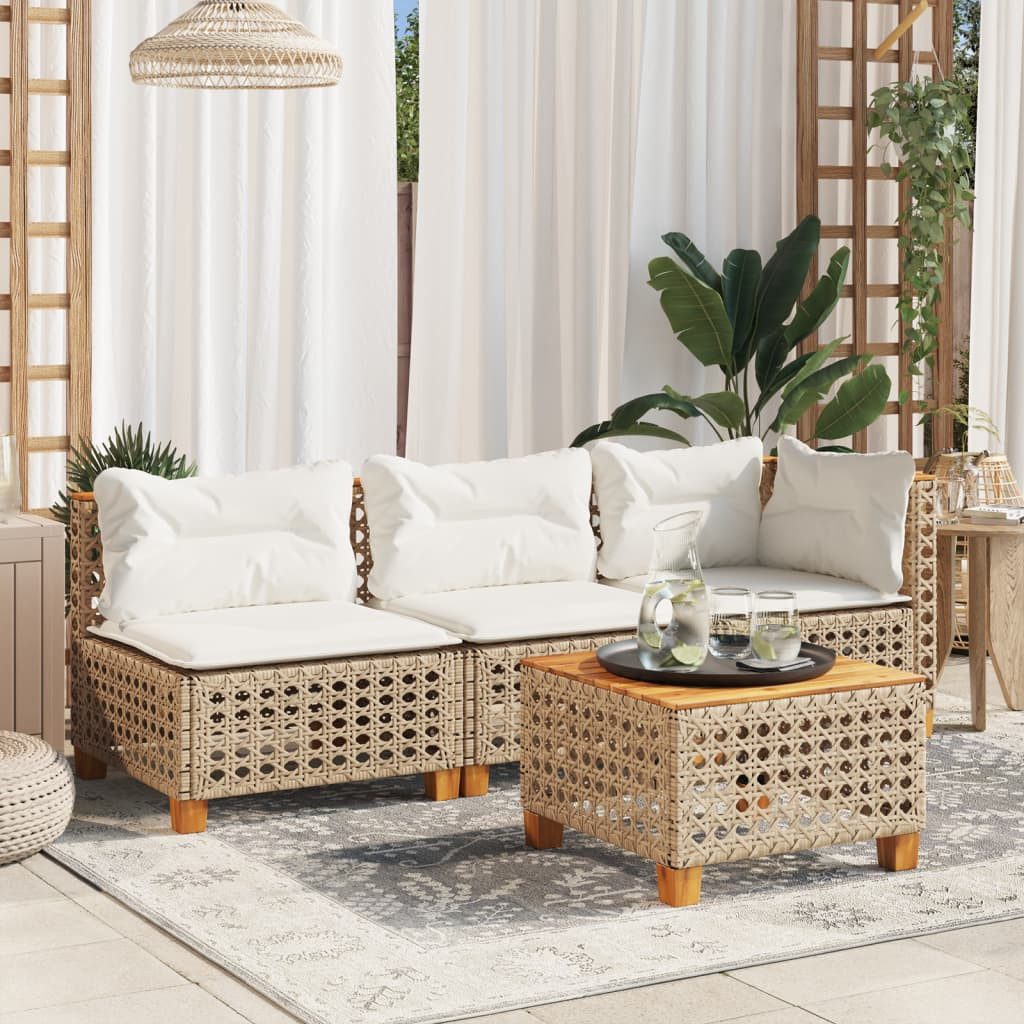 vidaXL Loungesofa Gartensofa ohne Armlehnen mit günstig online kaufen
