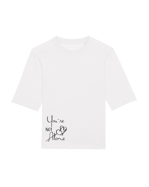 Kastenförmiges Bio Damen T-shirt "Mood - You´Re Not Alone" In 3 Farben günstig online kaufen