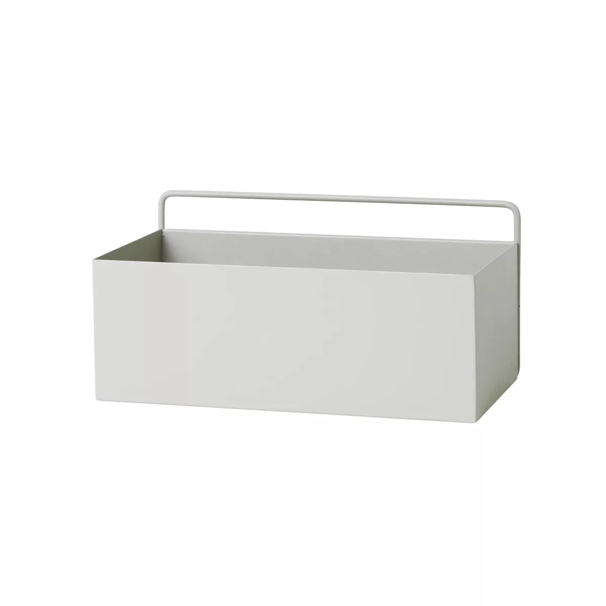 ferm LIVING - Wall Box Rechteck 30,5x15x15,6cm - hellgrau/pulverbeschichtet günstig online kaufen