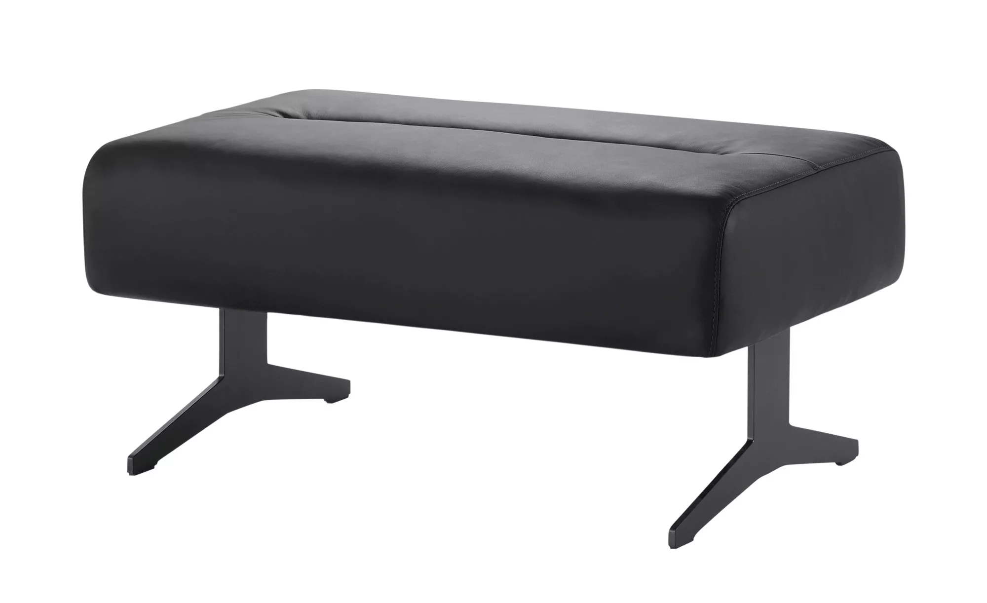 Stressless Hocker aus Leder  Stella - schwarz - 90 cm - 44 cm - 57 cm - Pol günstig online kaufen