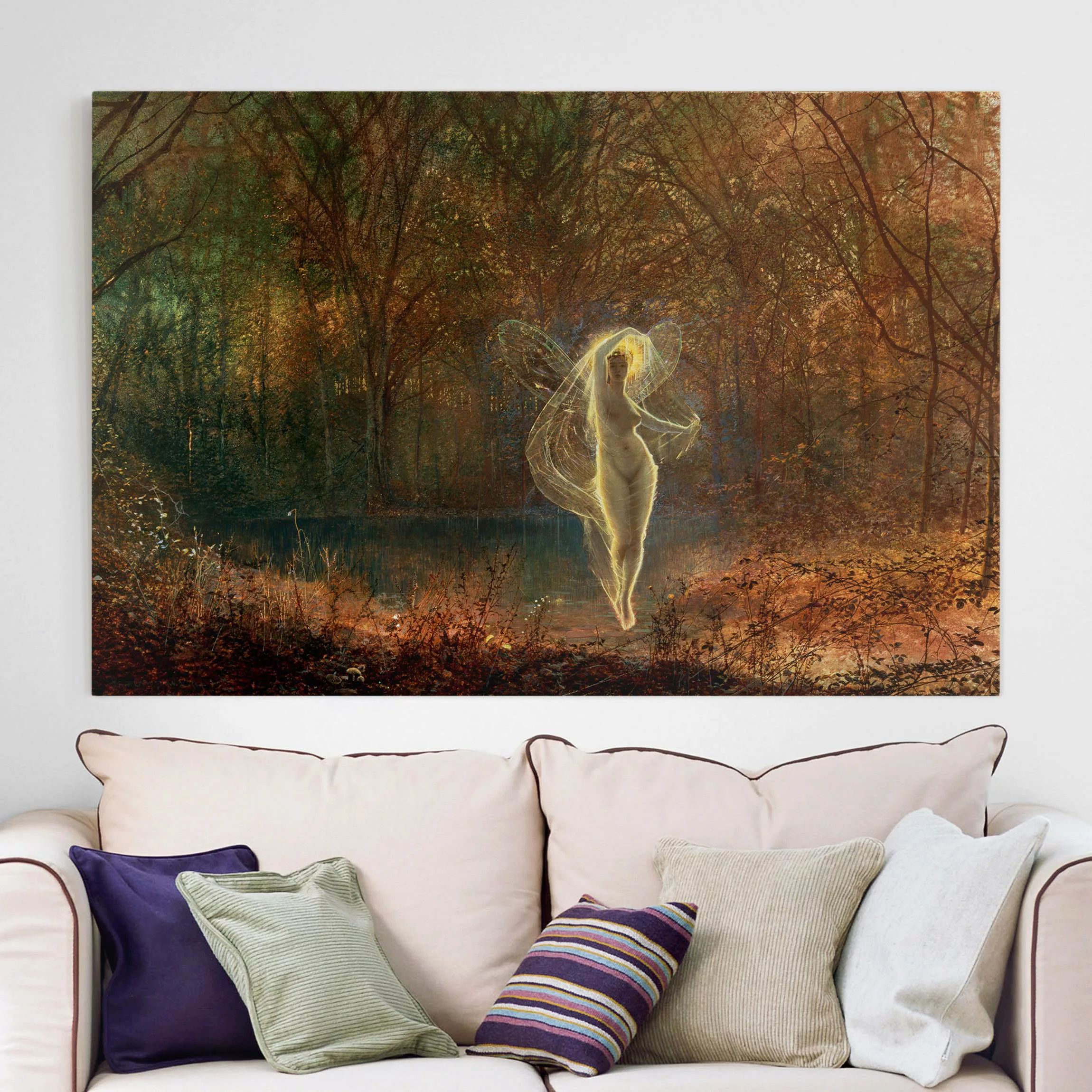 Leinwandbild Kunstdruck - Querformat John Atkinson Grimshaw - Herbst günstig online kaufen