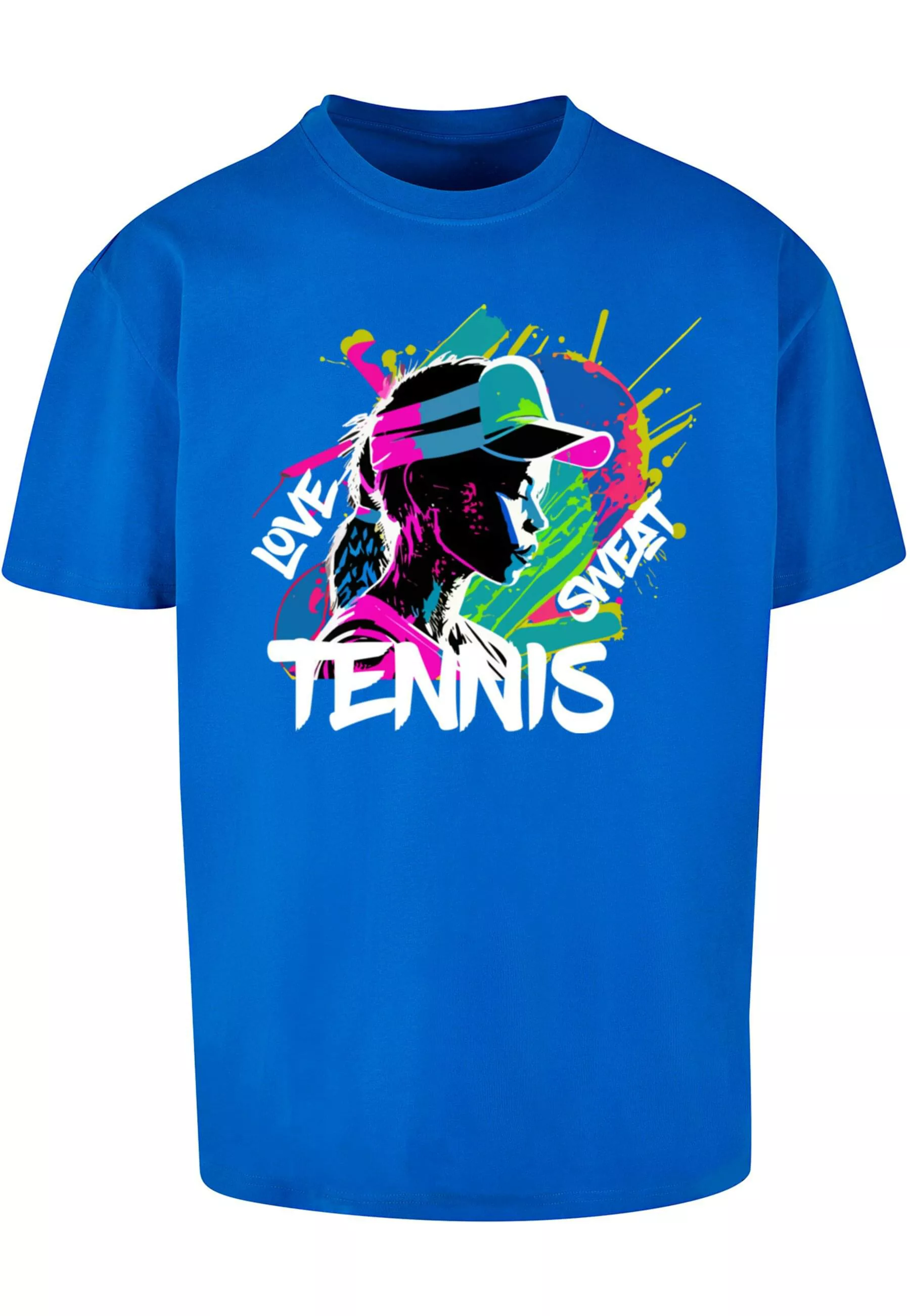 Merchcode T-Shirt "Merchcode Herren Tennis Love, Sweat - Heavy Oversize Tee günstig online kaufen