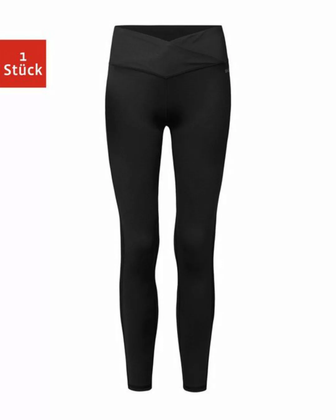 SNOCKS Highwaist Leggings Sporttights mit V Cross (1-tlg) ohne kratzenden Z günstig online kaufen