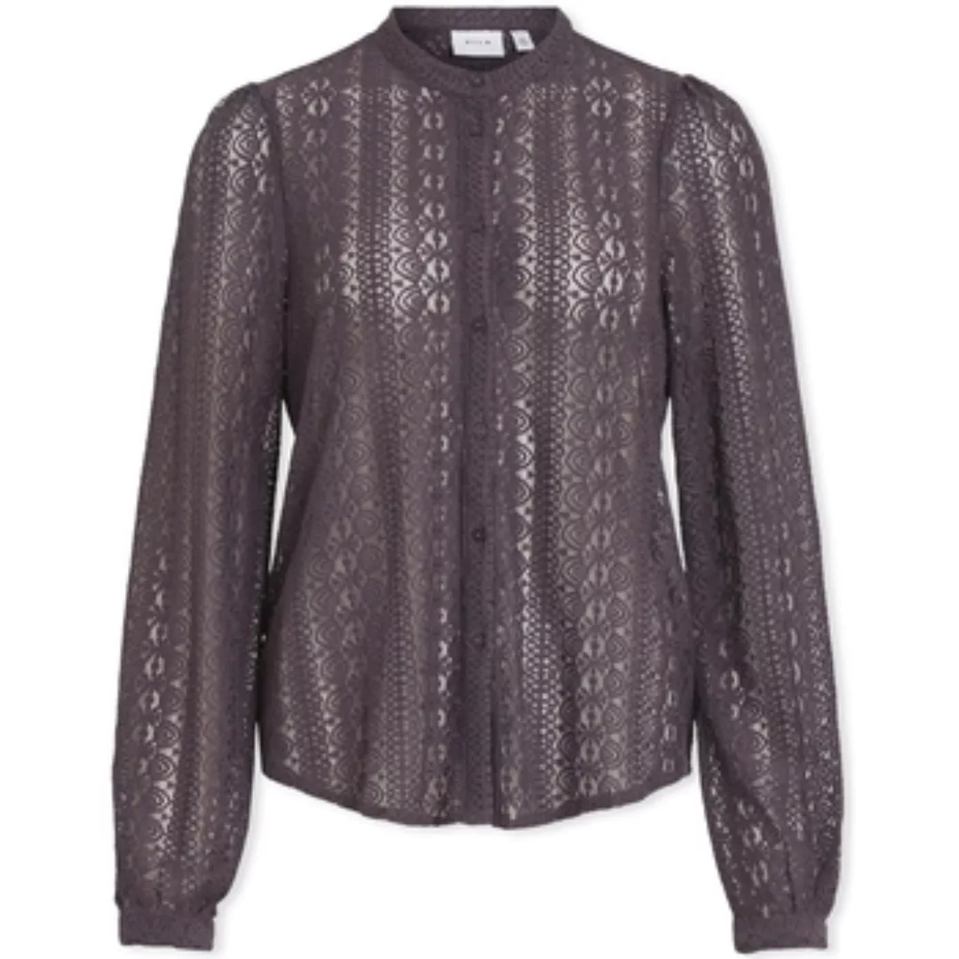 Vila  Blusen Noos Chikka Lace Shirt L/S - Plum Perfect günstig online kaufen