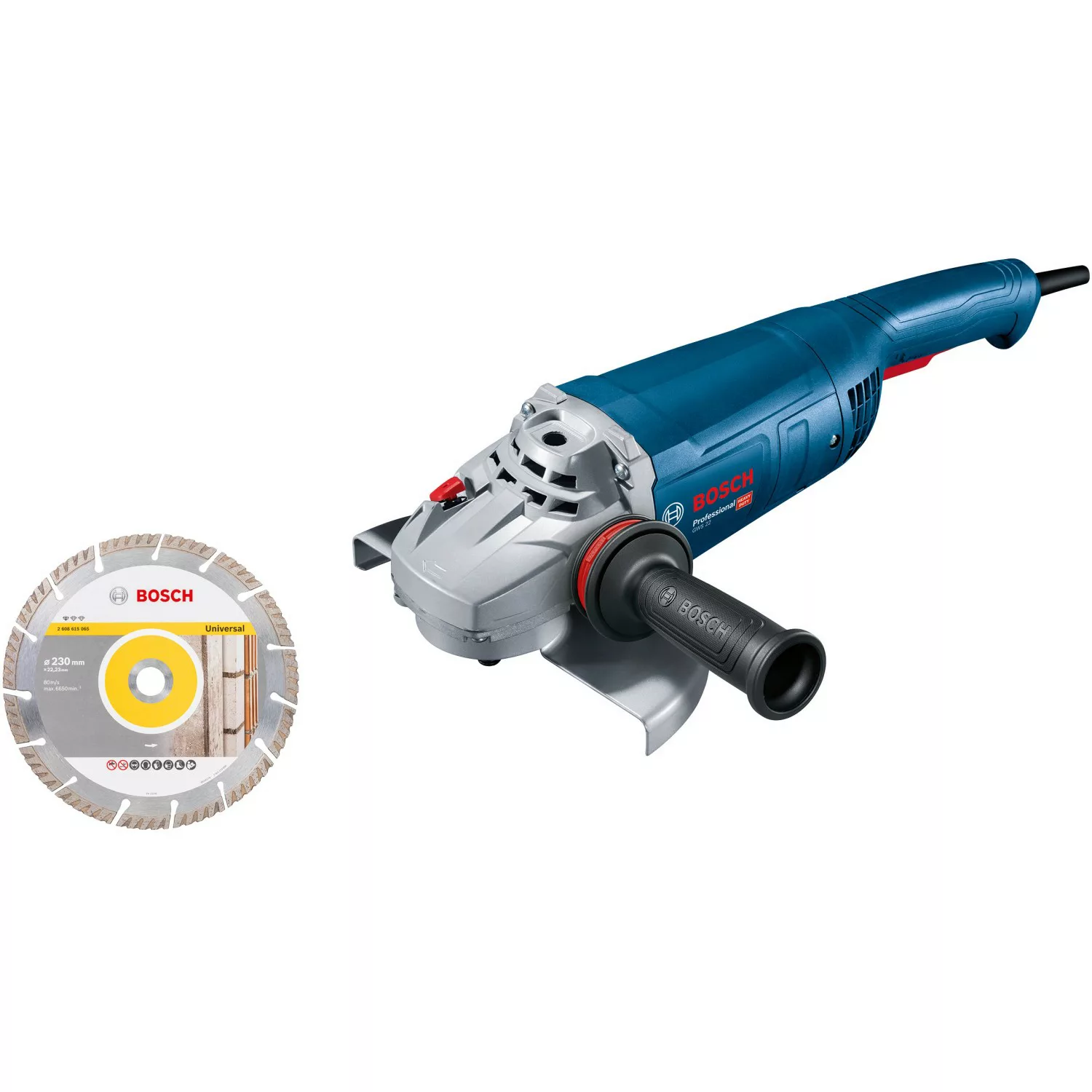 Bosch Professional Winkelschleifer GWS 22-230 J 2.200 W mit Diamantscheibe günstig online kaufen