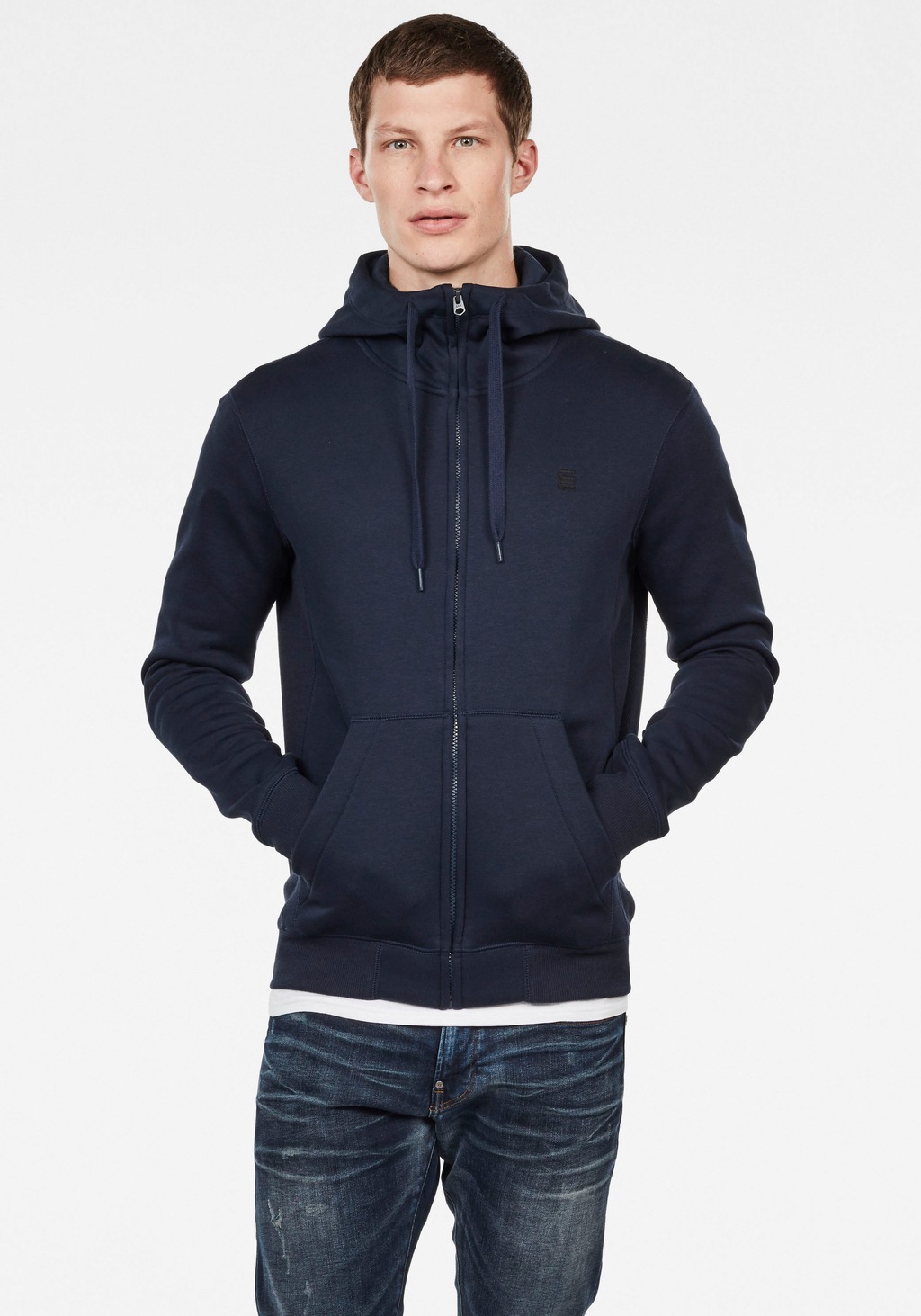 G-star Premium Core Sweatshirt Mit Reißverschluss 2XL Dark Black günstig online kaufen