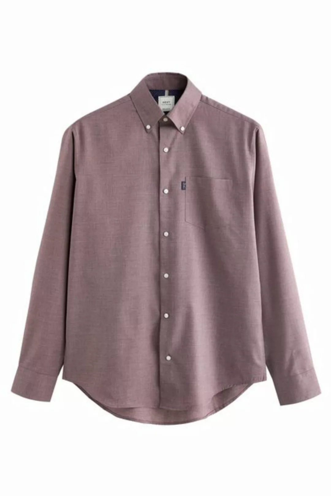 Next Langarmhemd Pflegeleichtes Button-Down-Oxford-Hemd (1-tlg) günstig online kaufen