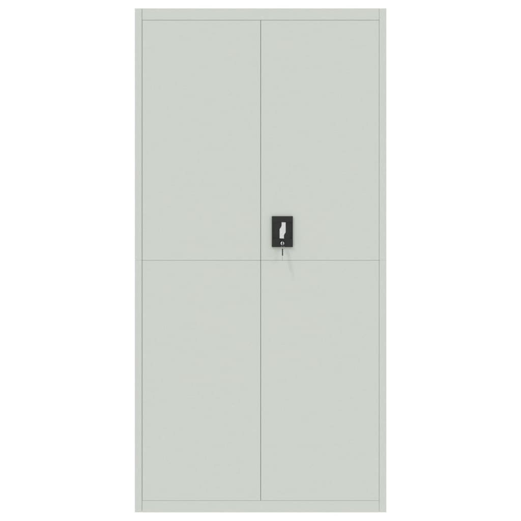vidaXL Aktenschrank Aktenschrank Hellgrau 90x40x180 cm günstig online kaufen