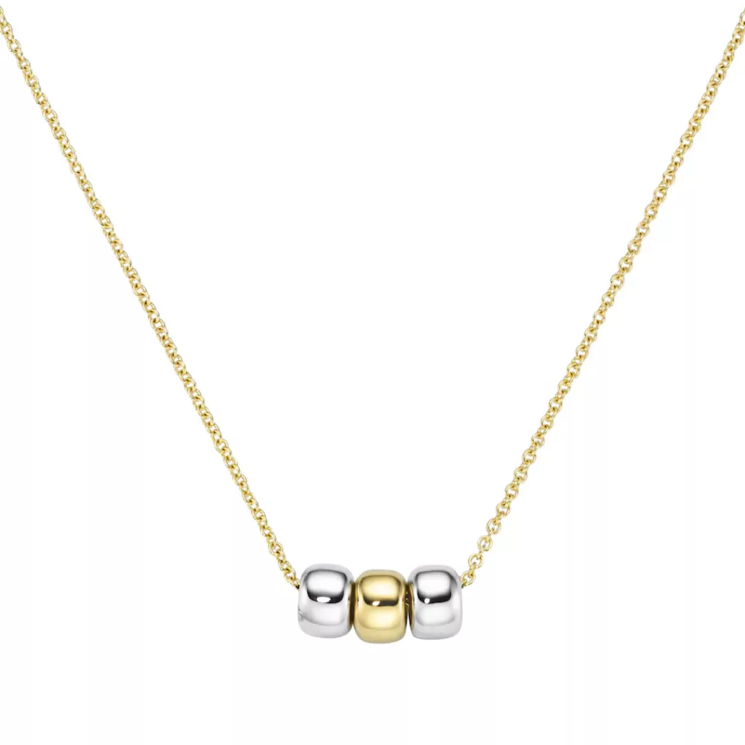 Luigi Merano Goldkette "mit drei kleinen Rondellen, bicolor, Gold 375" günstig online kaufen