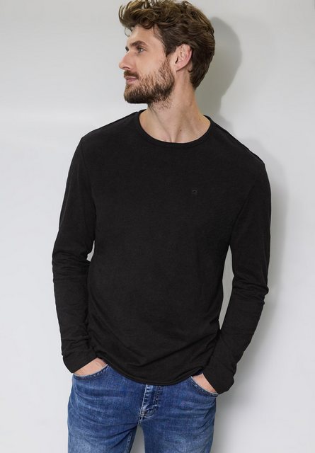 STREET ONE MEN Langarmshirt, aus reiner Baumwolle günstig online kaufen