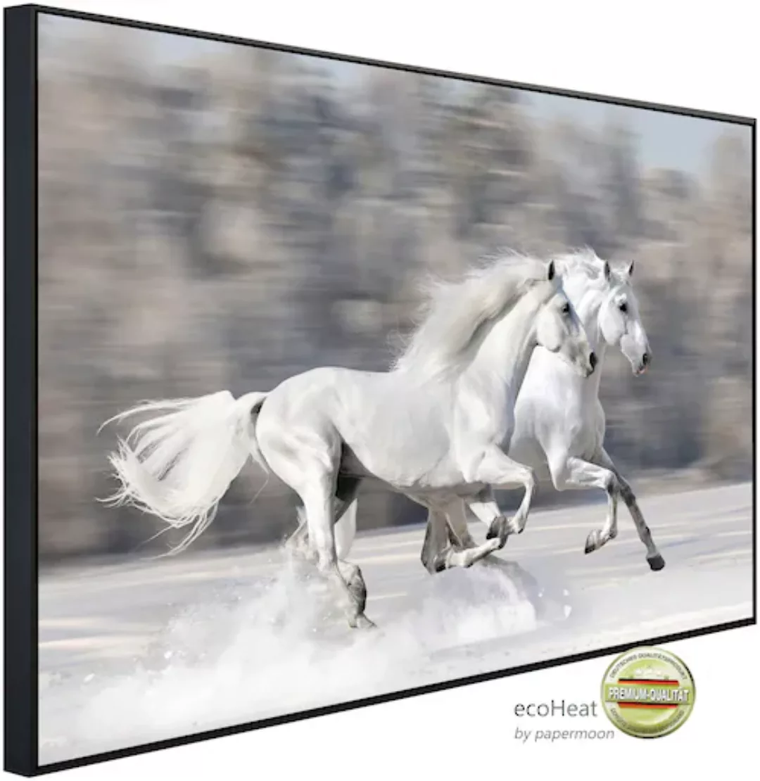 Papermoon Infrarotheizung »Weiße Pferde« günstig online kaufen