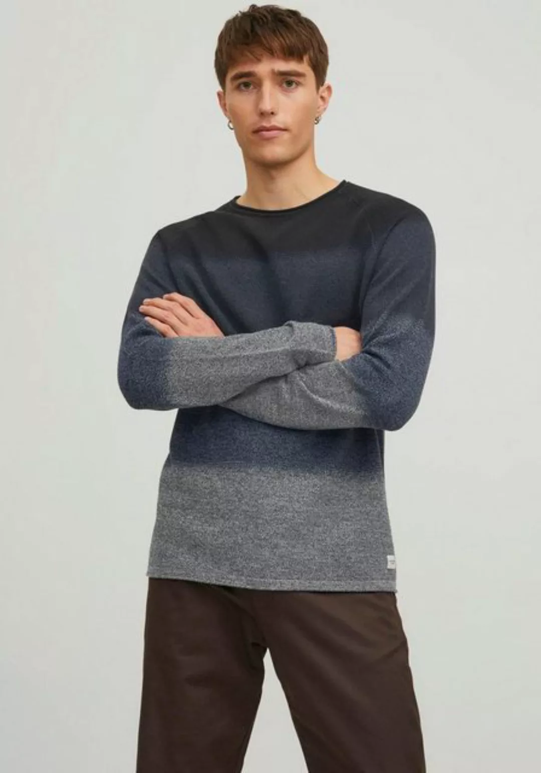 Jack & Jones Herren Sweater Pullover mit Rundhals Ausschnitt JJEHILL günstig online kaufen