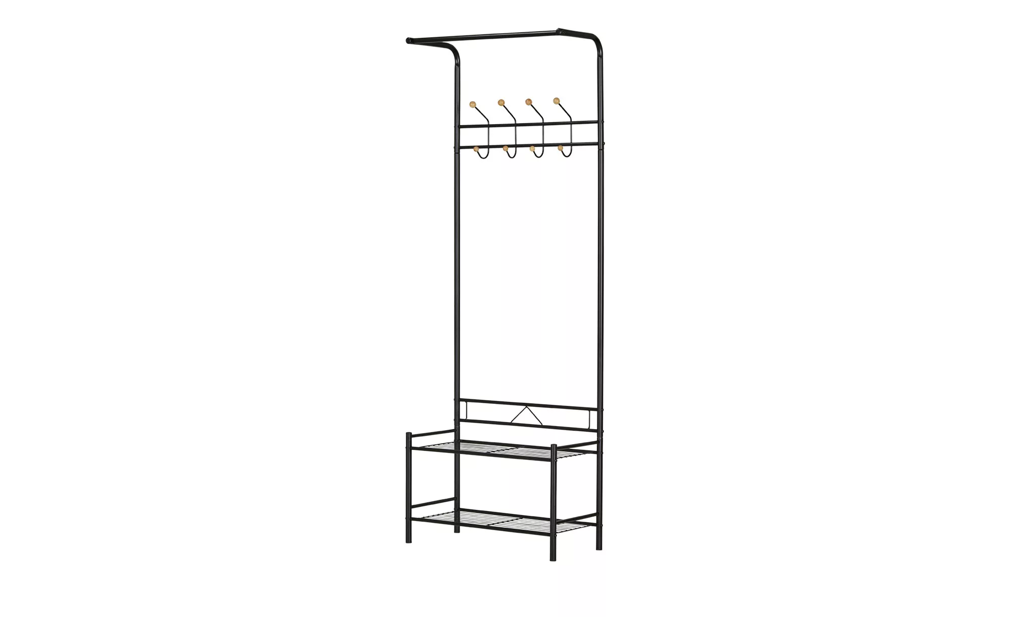 Standgarderobe  Traona - schwarz - 64 cm - 177 cm - 30 cm - Sconto günstig online kaufen