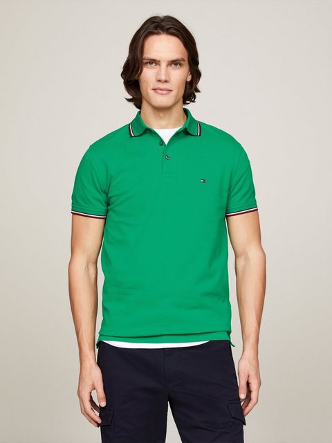 Tommy Hilfiger Poloshirt 1985 RWB TIPPED SLIM POLO mit TH-Farben an Ärmel u günstig online kaufen