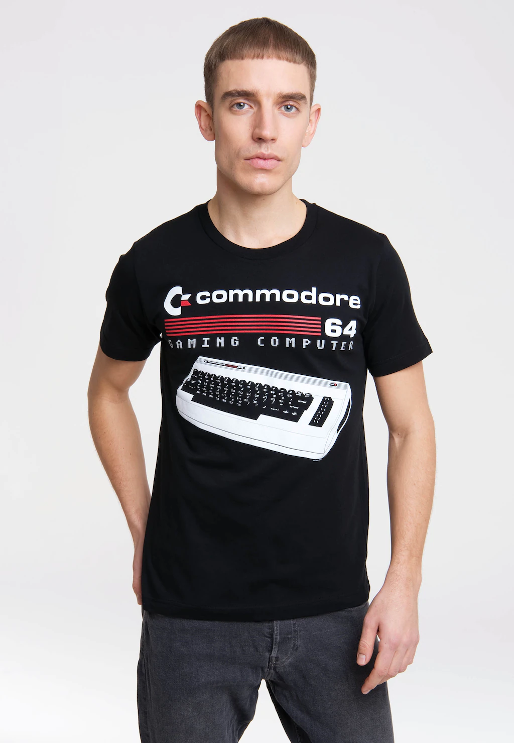 LOGOSHIRT T-Shirt "Commodore 64", mit lizenziertem Originaldesign günstig online kaufen