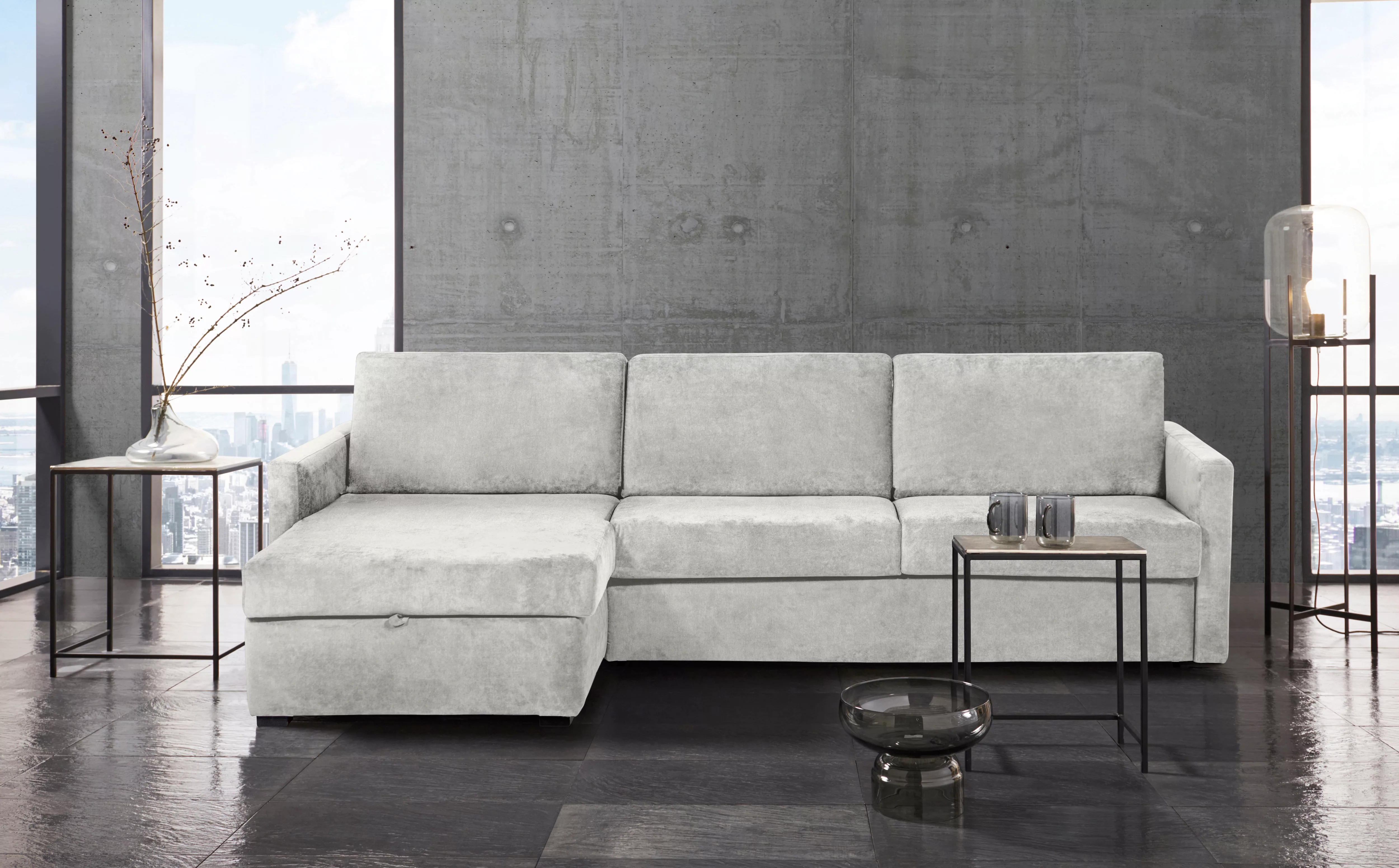 Places of Style Schlafsofa "GOLDPOINT Ecksofa 264 cm, Liegefläche (140/200c günstig online kaufen