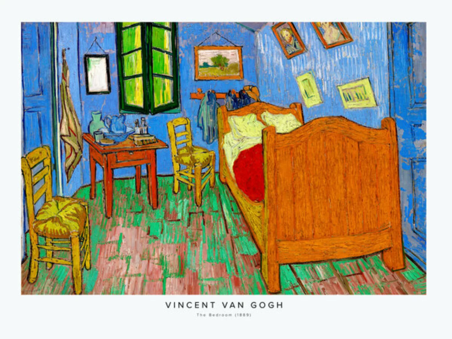 Poster / Leinwandbild - Vincent Van Gogh: Das Schlafzimmer günstig online kaufen