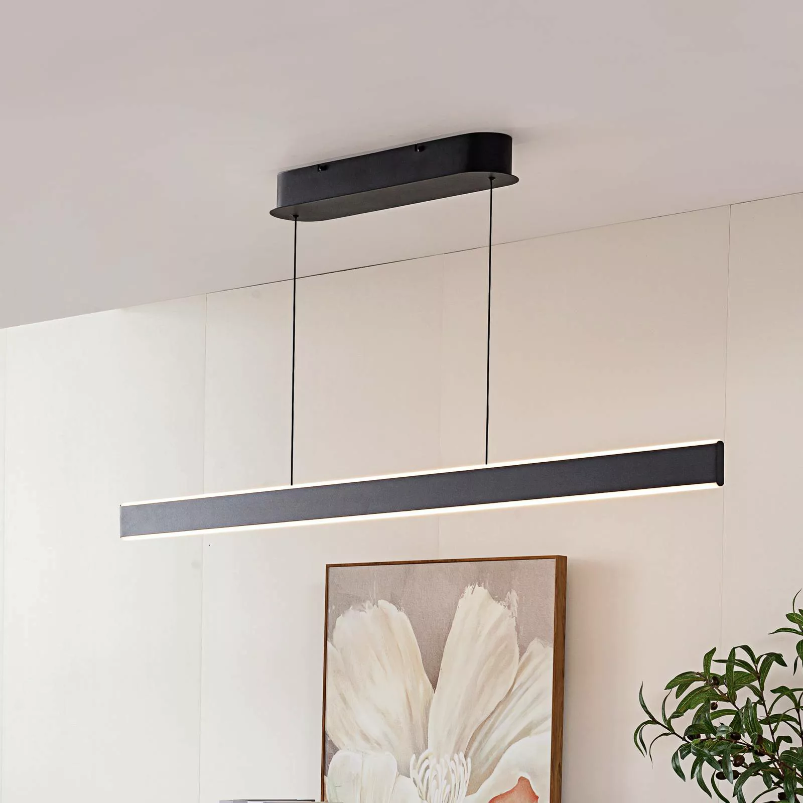 Lucande LED-Hängeleuchte Philine, 60 cm, weiß, Eisen günstig online kaufen
