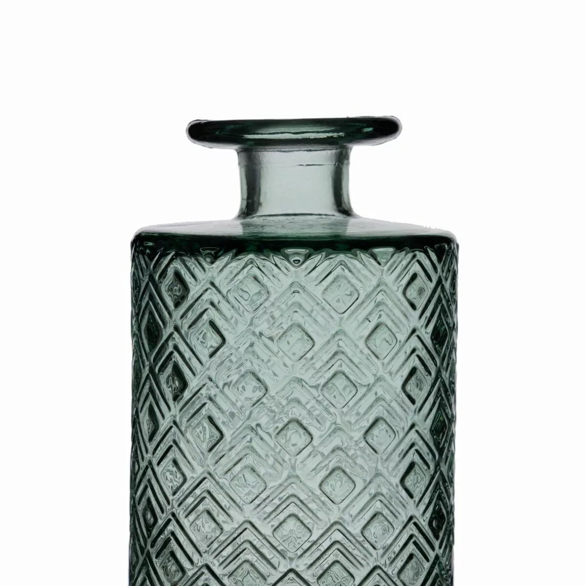 Vase Recyceltes Glas Grün 9 X 9 X 28 Cm günstig online kaufen