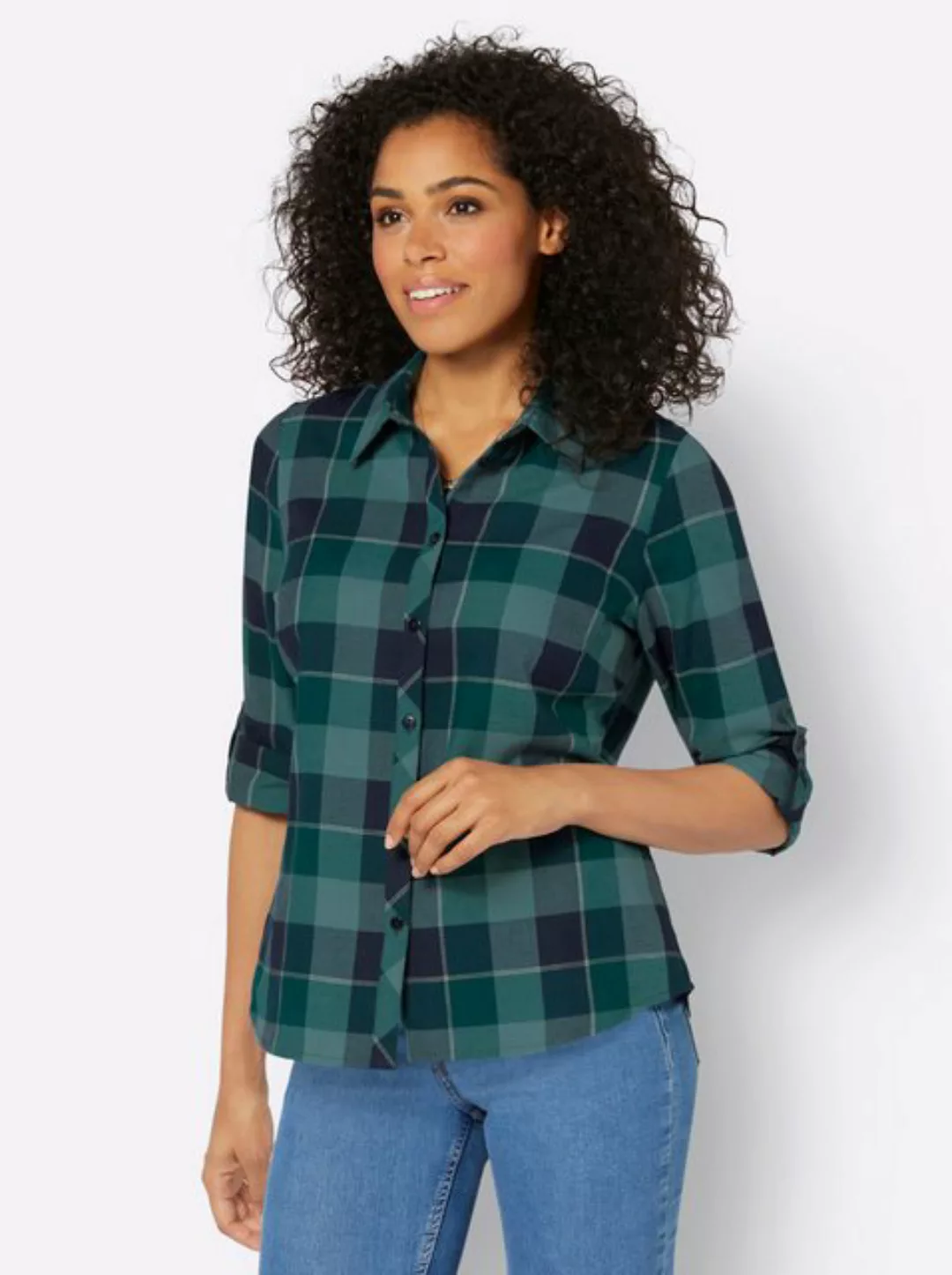 Witt Klassische Bluse Flanell-Bluse günstig online kaufen