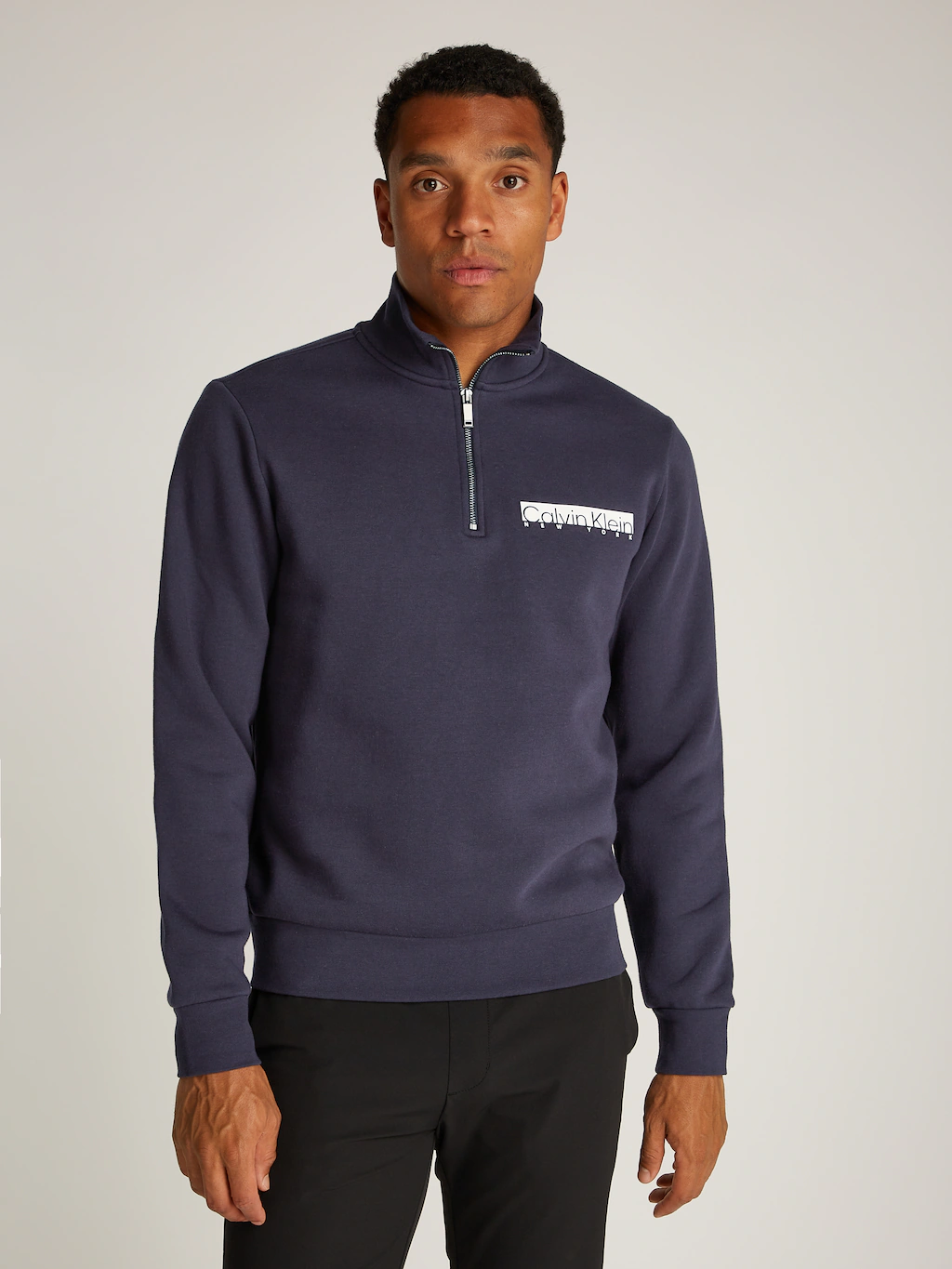 Calvin Klein Sweatshirt "NY CHEST BOX LOGO Q-ZIP" günstig online kaufen