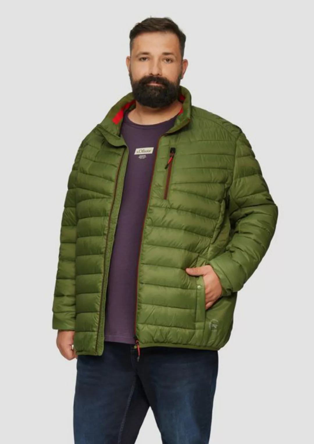 s.Oliver Outdoorjacke Wasserabweisende Steppjacke aus recyceltem Polyester günstig online kaufen