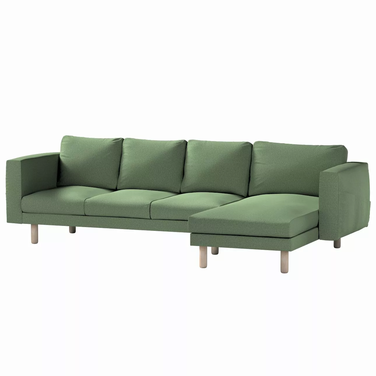 Bezug für Norsborg 4-Sitzer Sofa mit Recamiere, grün, Norsborg Bezug für 4- günstig online kaufen
